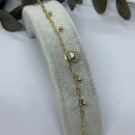 ALTIN KAPLAMA NAZARLI ZİNCİR AKBLK7