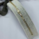 ALTIN KAPLAMA TAŞLI İNCE ZİNCİR AKBLK32