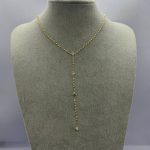 ALTIN KAPLAMA DAMLALI  Y  KOLYE AKKLYE20