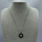 ALTIN KAPLAMA GÜMÜŞ MADALYON KOLYE AKKLYE20