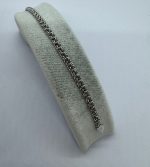 ALTIN KAPLAMA GÜMÜŞ ÖRGÜ ZİNCİR BİLEKLİK AKBLKLK02