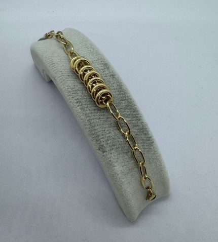 ALTIN KAPLAMA ZİNCİRLİ BİLEKLİK AKBLKLK16