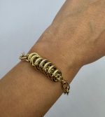 ALTIN KAPLAMA ZİNCİRLİ BİLEKLİK AKBLKLK16 - Görsel 2