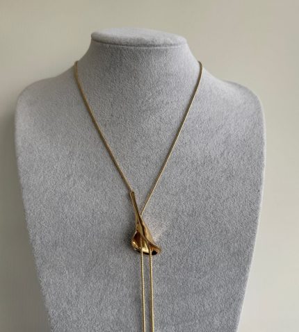 ALTIN SALLANTILI LALE KOLYE