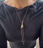 ALTIN SALLANTILI LALE KOLYE - Görsel 2