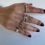 BAKLAVA KESİM TAŞLI SERÇE PARMAK YÜZÜĞÜ