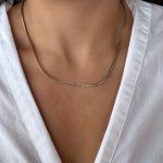 ÇİFT ÖRGÜ İTALYAN ZİNCİR KOLYE AKKLYE29