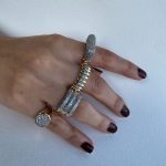 GÖMME TAŞLI KALIN SERÇE PARMAK YÜZÜĞÜ