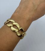 ALTIN KAPLAMA BOMBE HALKALI BİLEKLİK AKBLKLK17 - Görsel 2