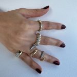 TAŞLI SERÇE PARMAK YÜZÜĞÜ