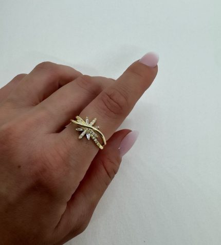 TAŞLI YILDIZ İNCE YÜZÜK