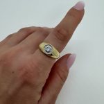 YUVARLAK TAŞLI KALIN YÜZÜK