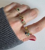 RENKLİ TAŞLI YÜZÜK - Görsel 2