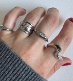 KALIN GÜMÜŞ ZİGZAG YÜZÜK - Görsel 2