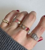 PEMBE TAŞLI YÜZÜK - Görsel 2