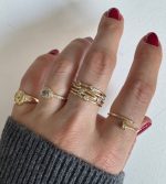 TAŞLI İNCE ÇİVİ YÜZÜK - Görsel 2