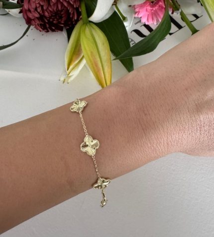 ALTIN RENGİ BÜYÜK BOY VC MARKA BİLEKLİK