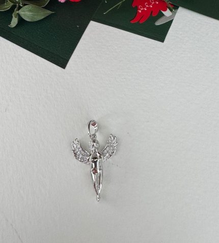 KÜÇÜK GÜMÜŞ MELEK KOLYE UCU