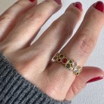 RENKLİ TAŞLI YÜZÜK