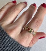 RENKLİ TAŞLI YÜZÜK