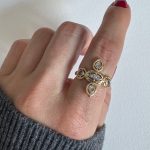 TAŞLI GEO ŞEKİL YÜZÜK