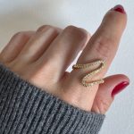 TAŞLI ZİGZAG YÜZÜK