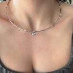 BAGET TAŞLI GÜMÜŞ CHOKER KOLYE AKKLYE7