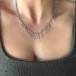 GÜMÜŞ KISA SAÇAKLI KOLYE AKKLYE14