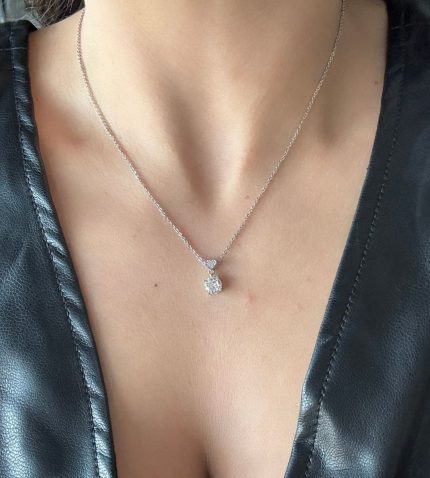 GÜMÜŞ TEKTAŞ KOLYE AKKYE26