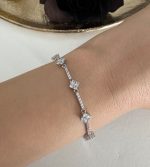 GÜMÜŞ YUVARLAK TOPLU SUYOLU BİLEKLİK AKBLKLK2048 - Görsel 2