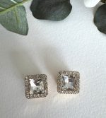 KARE TAŞLI DÜĞME BROŞ AKDGMBRS05 - Görsel 2