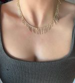 KISA SAÇAKLI KOLYE AKKLYE13