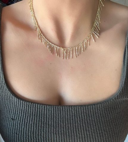 KISA SAÇAKLI KOLYE AKKLYE13