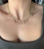 KISA SAÇAKLI KOLYE AKKLYE13 - Görsel 2