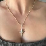 KUZEY YILDIZLI TAŞLI KOLYE AKKLY16