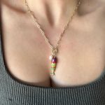 RENKLİ BALIKLI KOLYE AKKLYE7