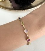 RENKLİ ELEMENT TAŞLI BİLEKLİK AKBLKLK2026 - Görsel 2