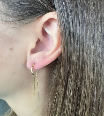 SALLANTI ZİNCİR KÜPE AKKPE049