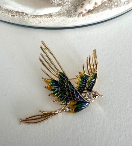 TAŞLI UÇAN KUŞ BROŞ AKBRS20023